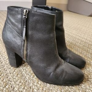 Cole Haan block heel ankle boots deep blue